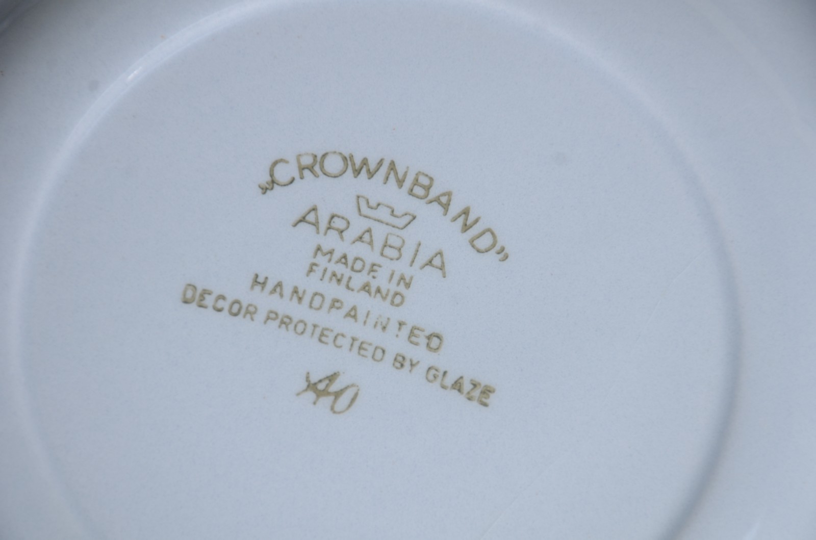 Serviço de chá e café de porcelana Finlandesa - CROWNBAND - ARABIA... - foto 11 de 11