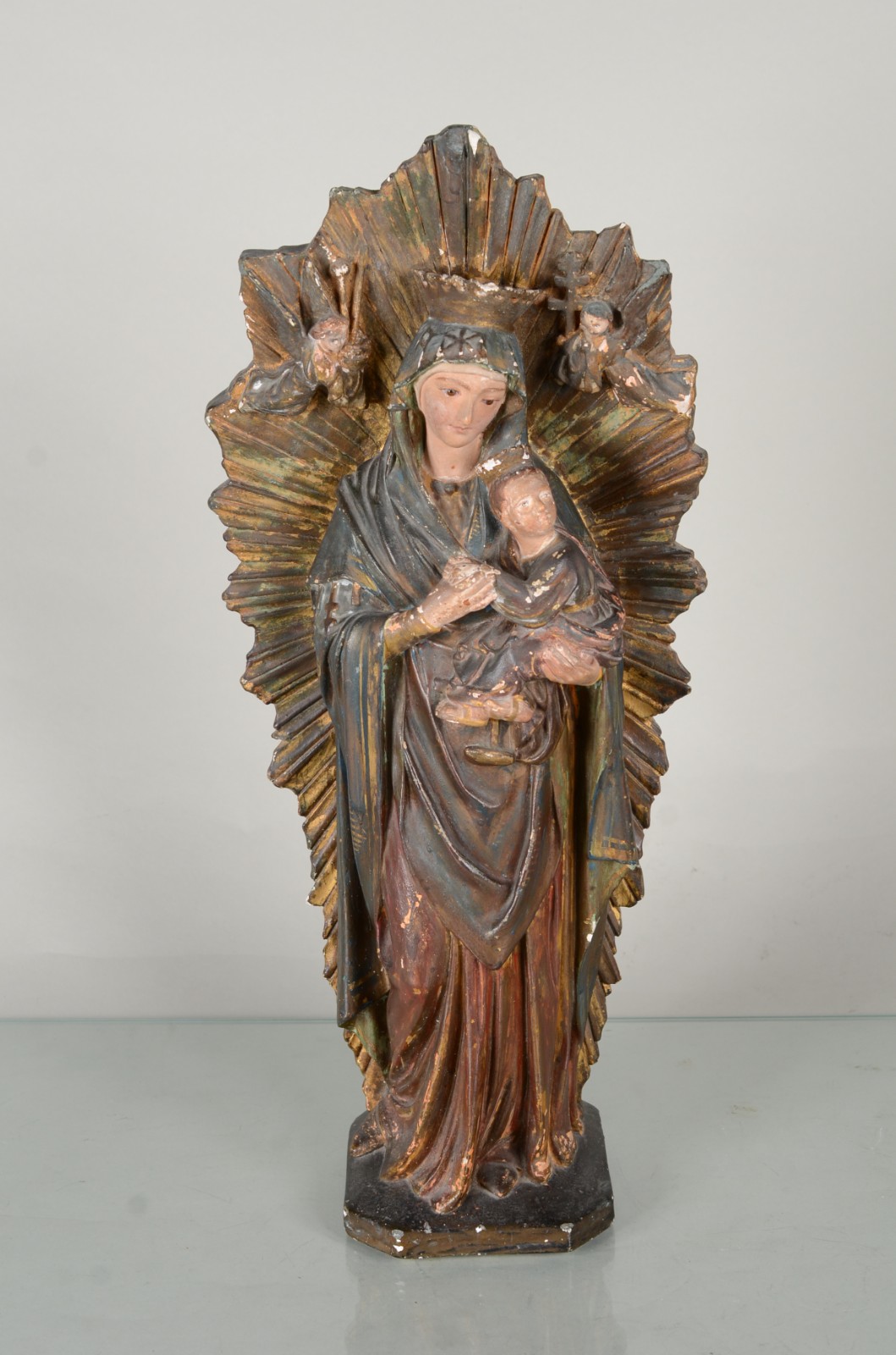 Nossa Senhora - Imagem de gesso com olhos de vidro. - foto 5 de 8