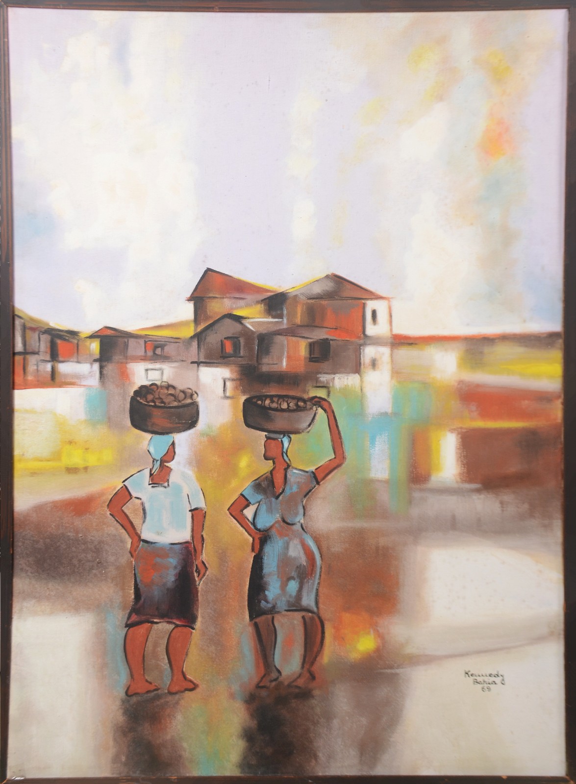 Kennedy Bahia (1929-2005), Baianas com casario - foto 2 de 4