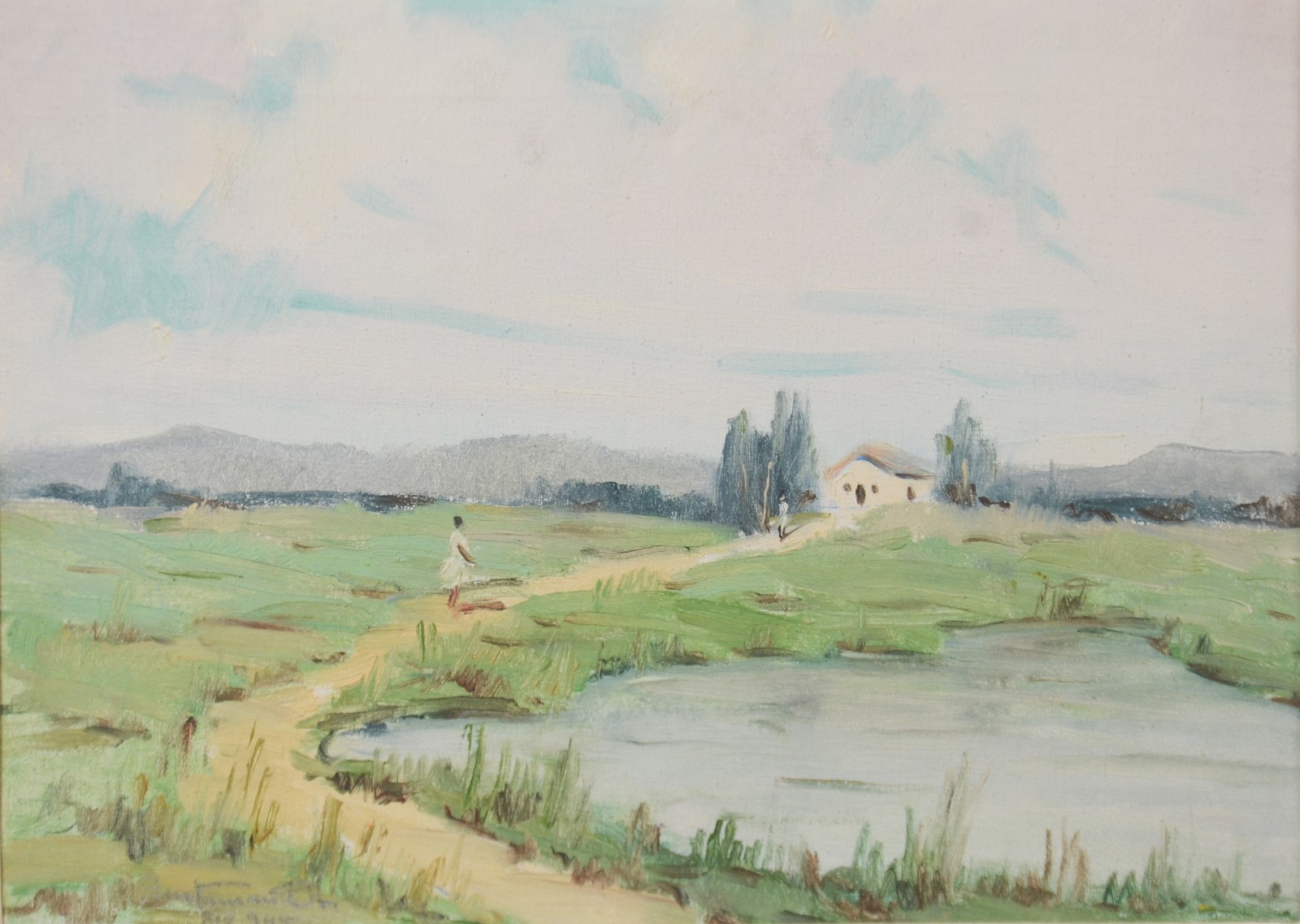 Bustamante Sá (1907-1988), Paisagem com figura - foto 1 de 6