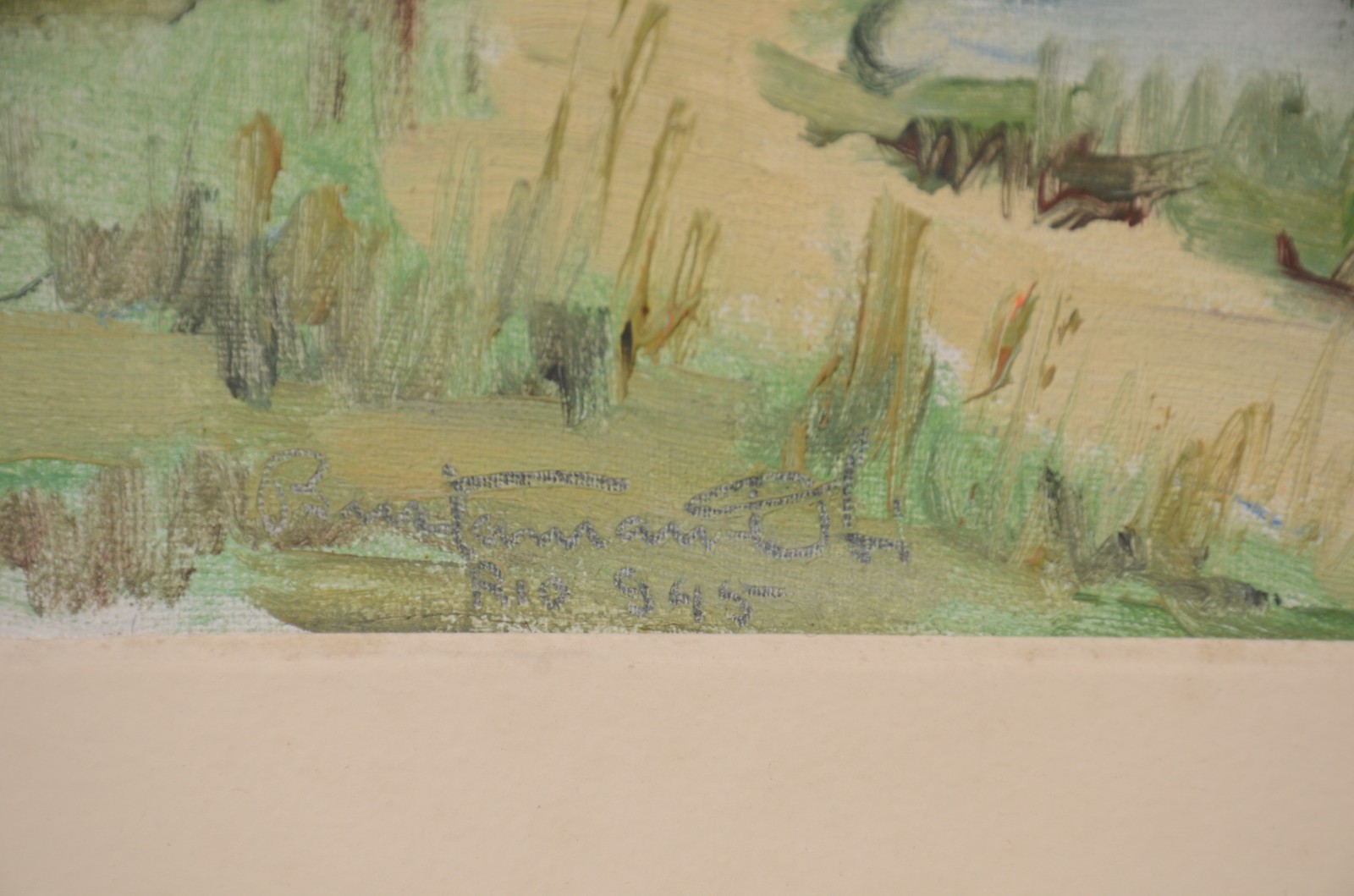 Bustamante Sá (1907-1988), Paisagem com figura - foto 5 de 6