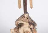 PIETÁ,  - Nossa Senhora da Piedade - Antiga Imagem de madeira entalhada e policromada.