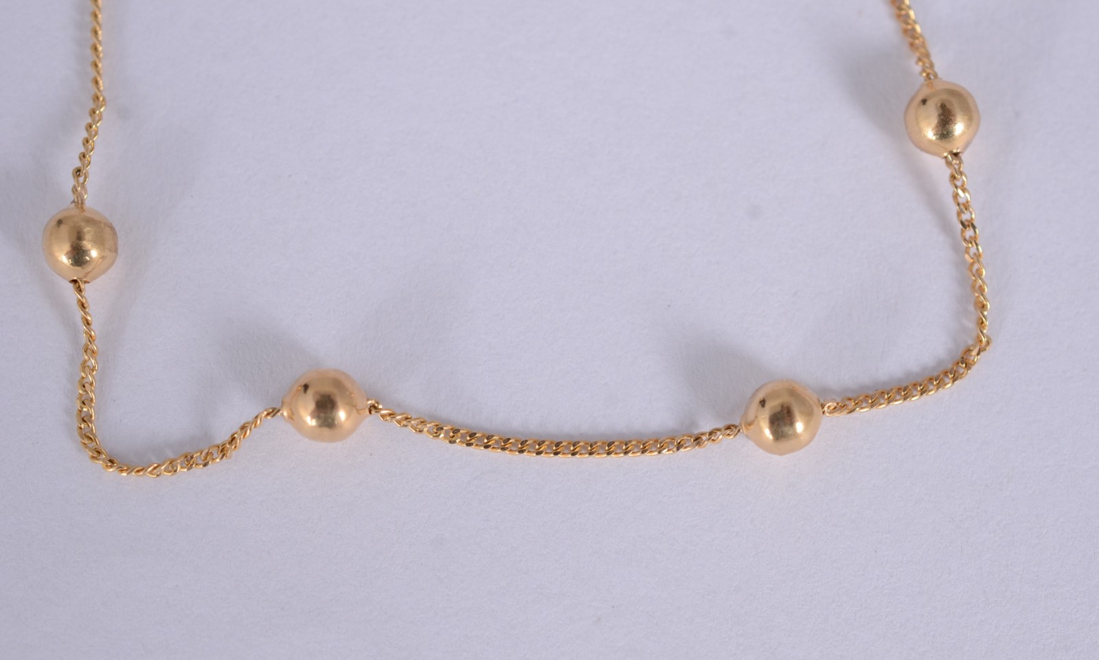 Pulseira de bolinha de ouro 18 k. (Por motivos de segurança a peça... - foto 3 de 4
