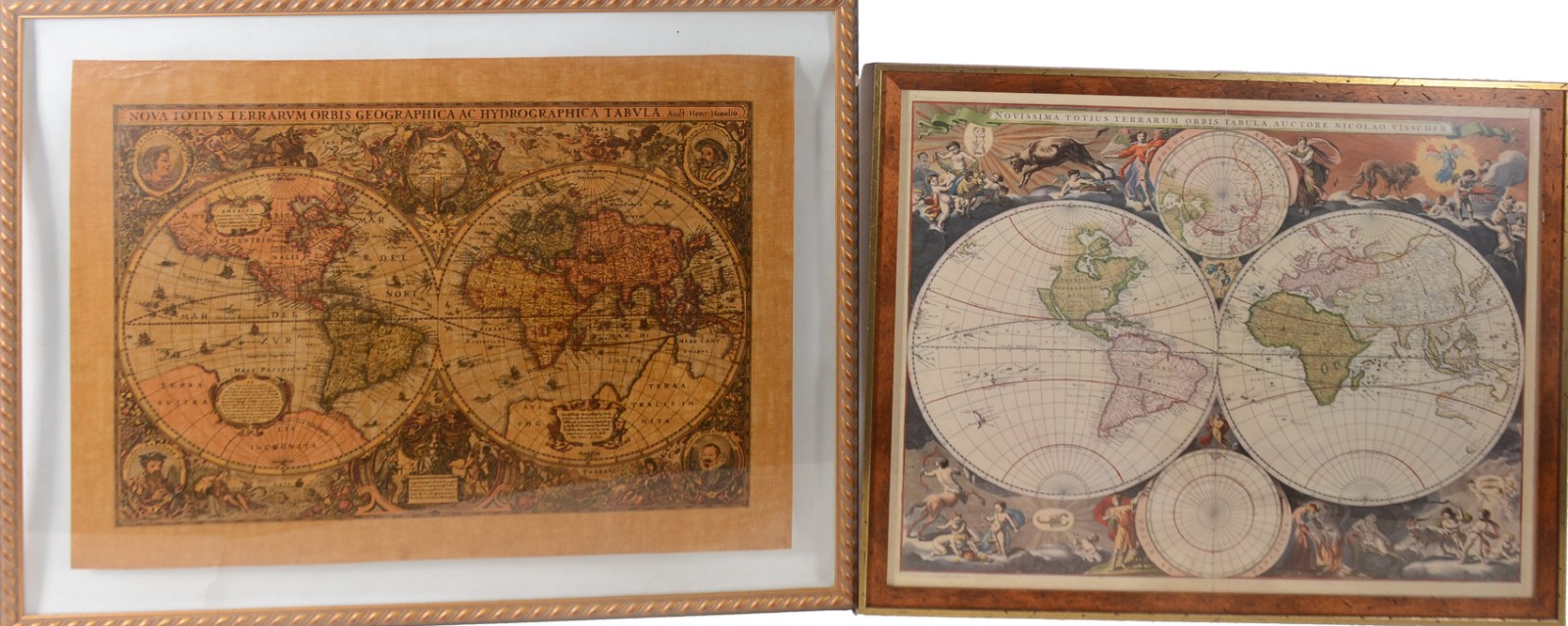 Par de antigos mapas geográficos. - foto 1 de 11