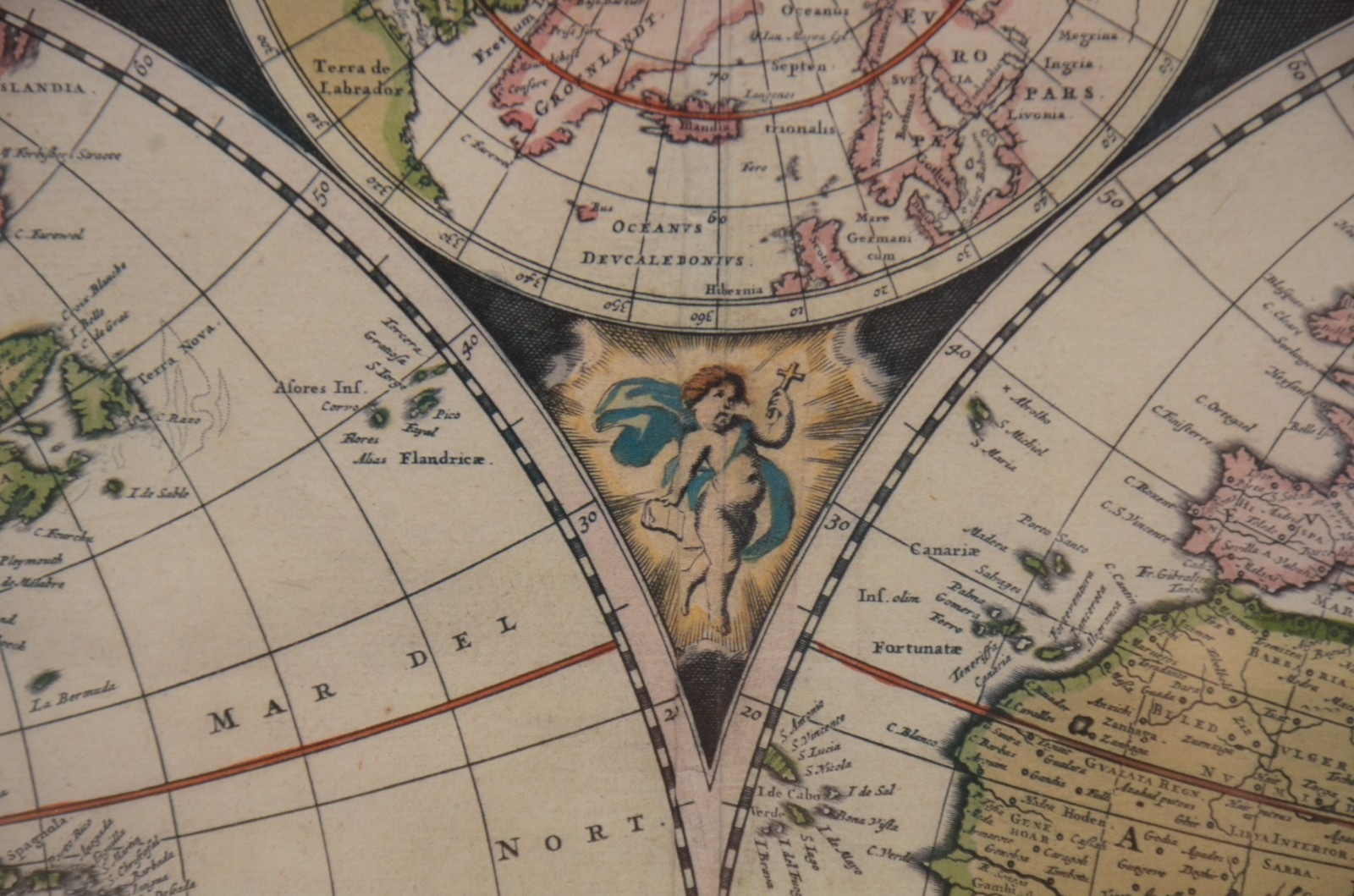 Par de antigos mapas geográficos. - foto 9 de 11