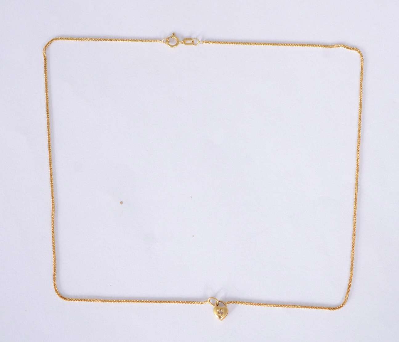 Colar de ouro 18 k., contraste 750 com pendente... - Galeria Alphaville