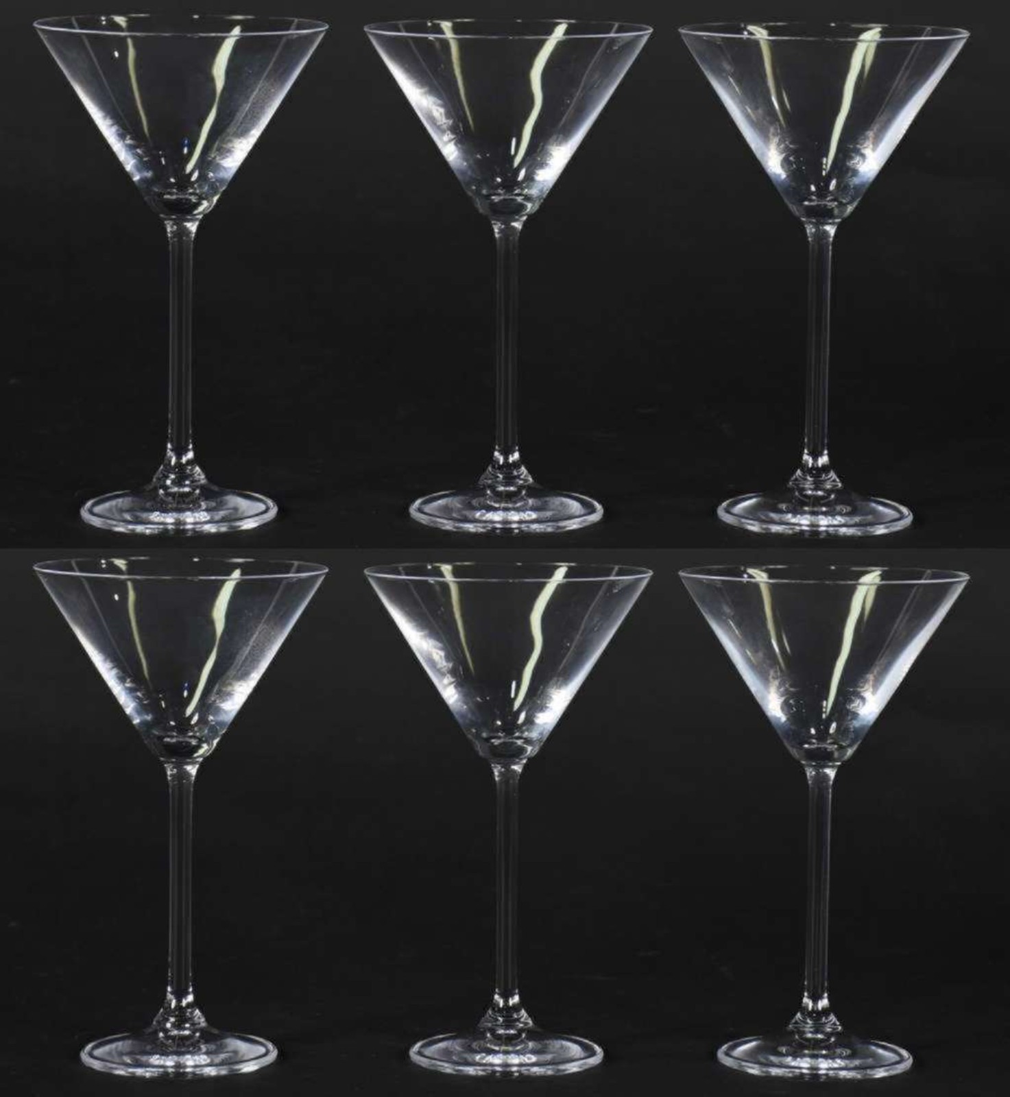 Seis taças de cristal para Dry Martíni, 150 ml. - foto 1 de 2