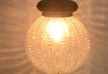 Lanterna de teto, globo de vidro. - Lanterna de teto, globo de vidro.