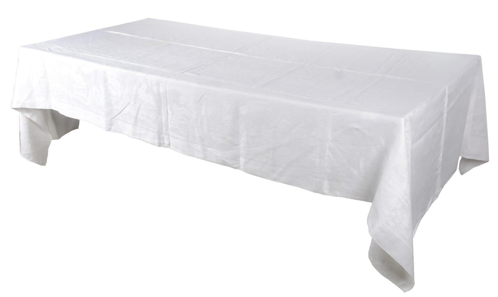 Quatro toalhas de mesa, sendo uma bege bordada com 6 guardanapos... - foto 4 de 11