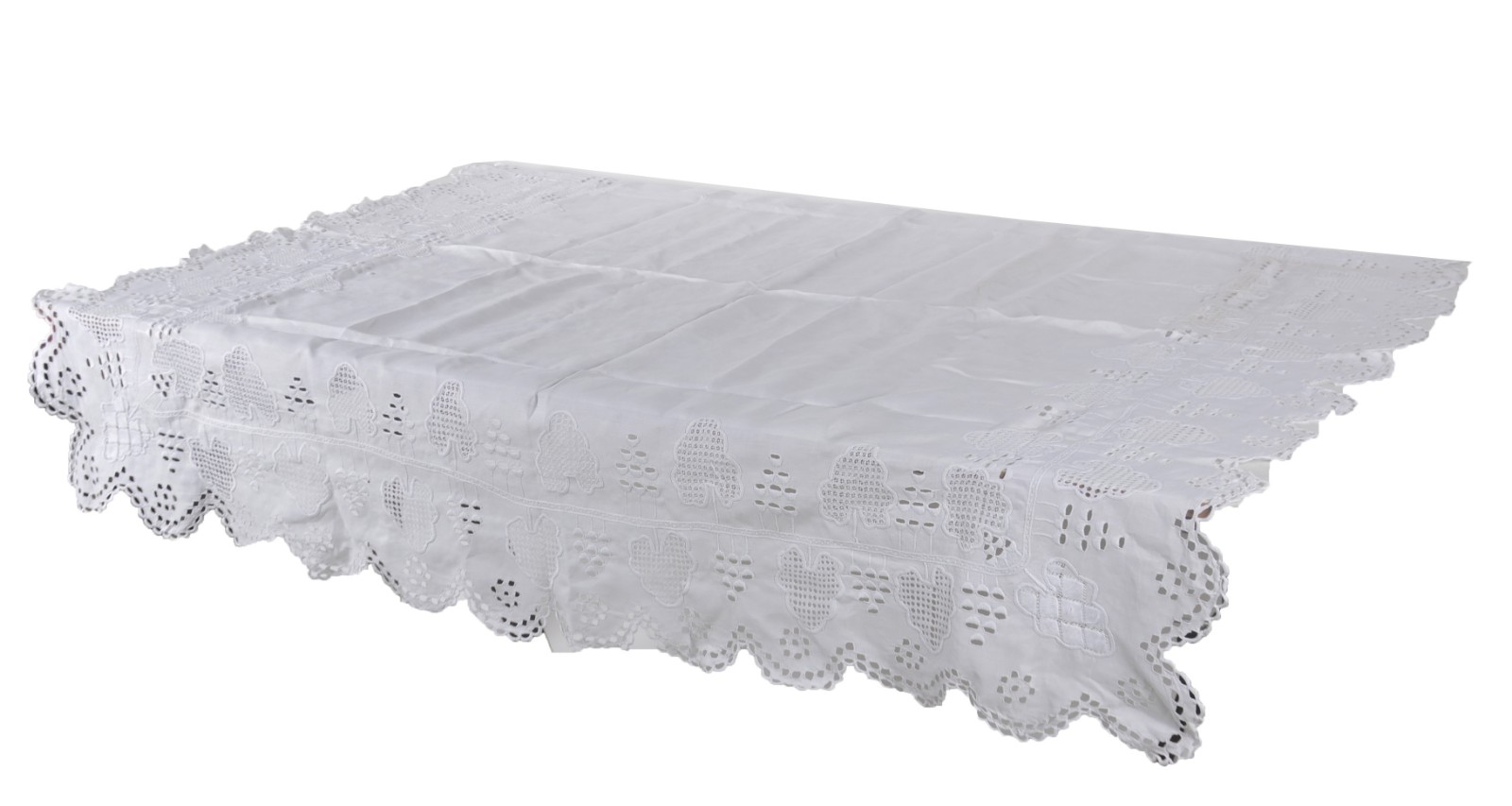 Duas toalhas de mesa com bordados. Pequenas manchas. - foto 2 de 11