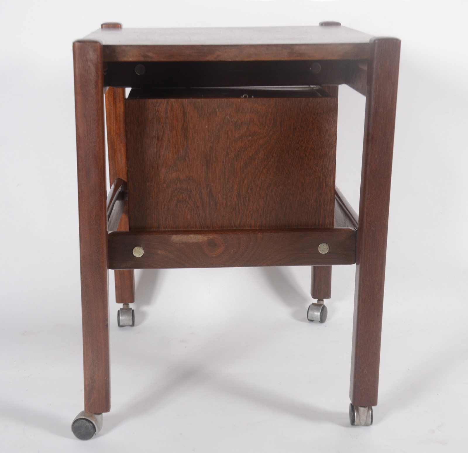 Mesa auxiliar para escritório de madeira clara com 2 gavetas... - foto 6 de 6