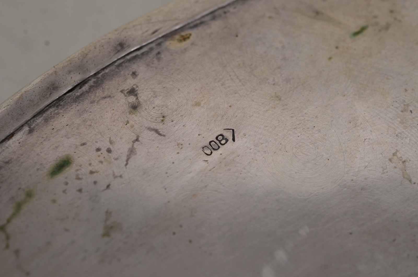 Salva de prata baixa. Peso da prata: 1290 g. (Por motivos de... - foto 9 de 9
