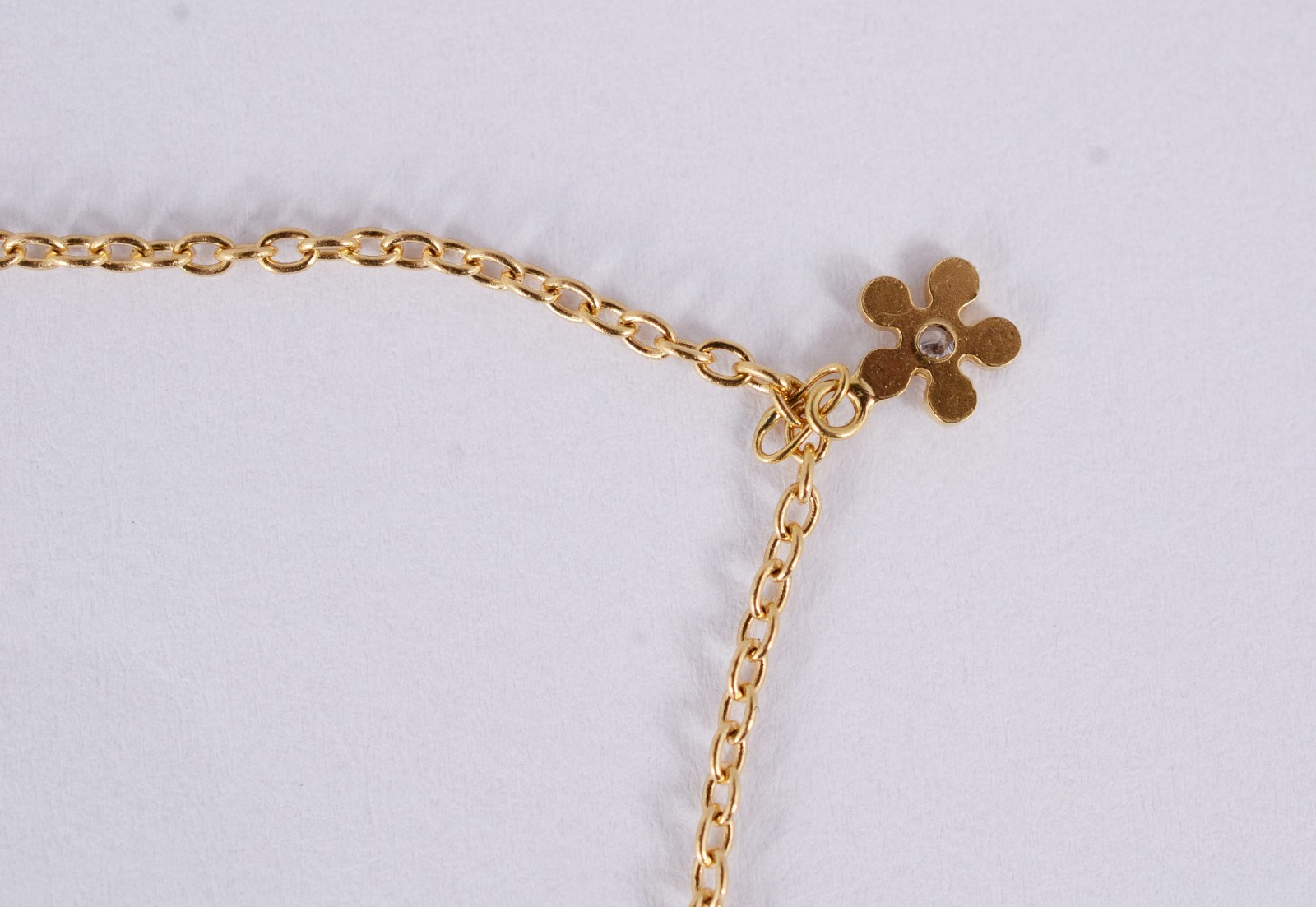 Tornozeleira de ouro 18 k, contraste 750 com elinhos. (Por motivos de... - foto 5 de 6