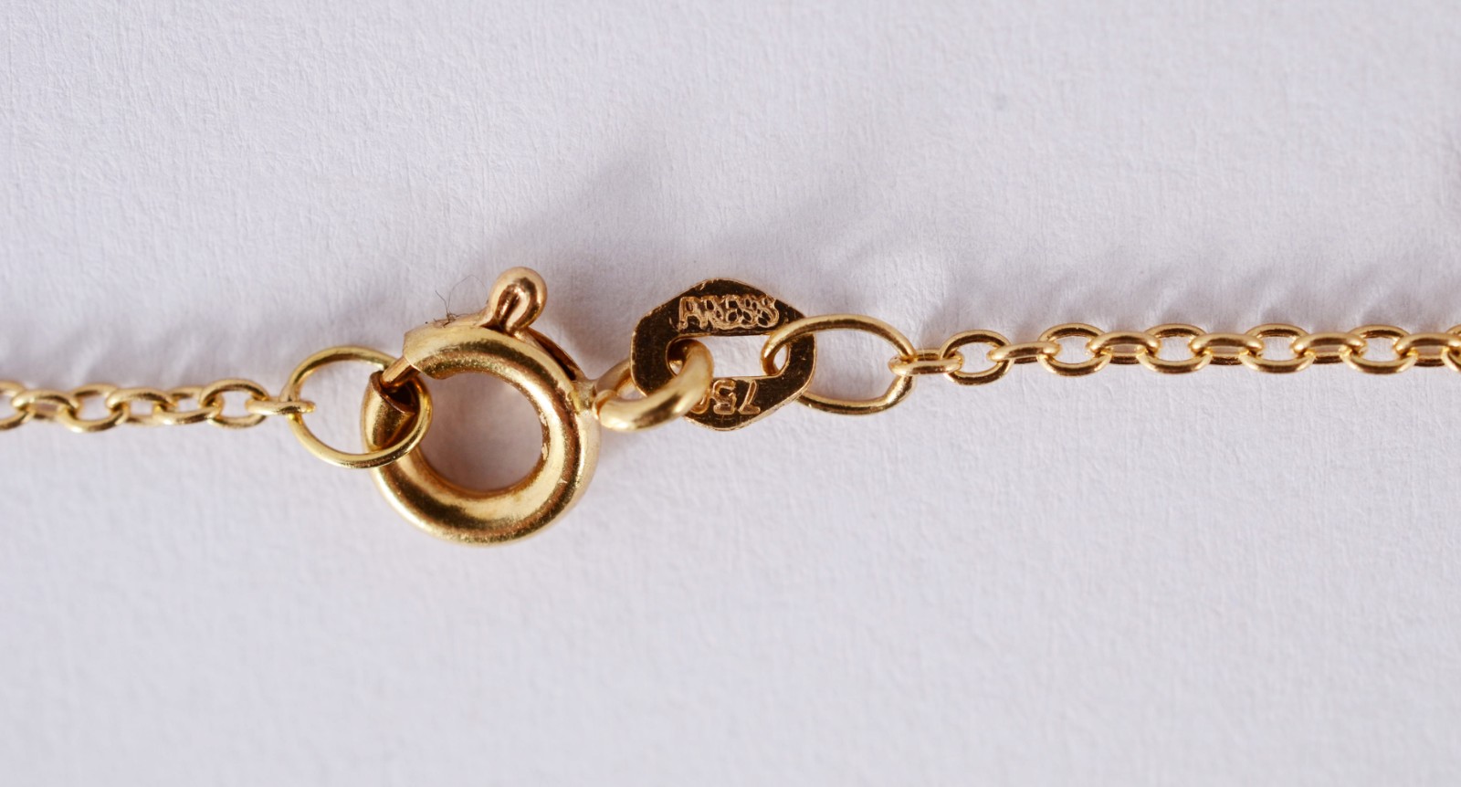 Tornozeleira de ouro 18 k, contraste 750 com elinhos. (Por motivos de... - foto 6 de 6