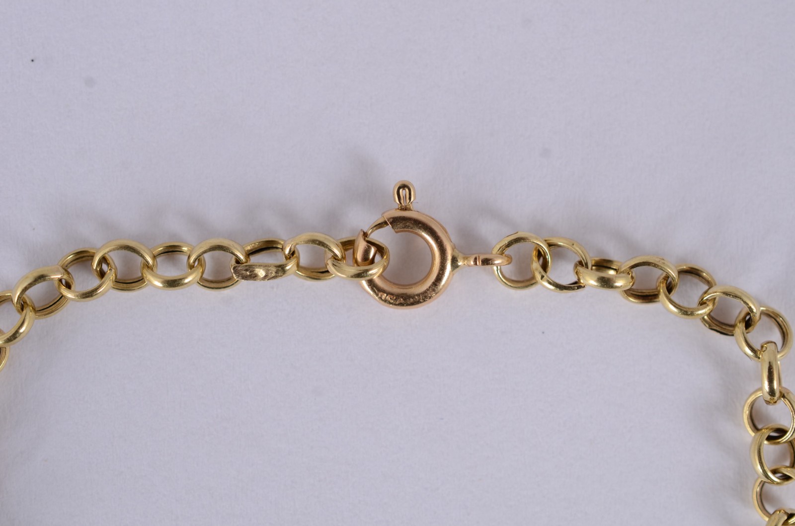 Pulseira de ouro 18 k., contraste 750 com élos portugueses. (Por... - foto 3 de 4