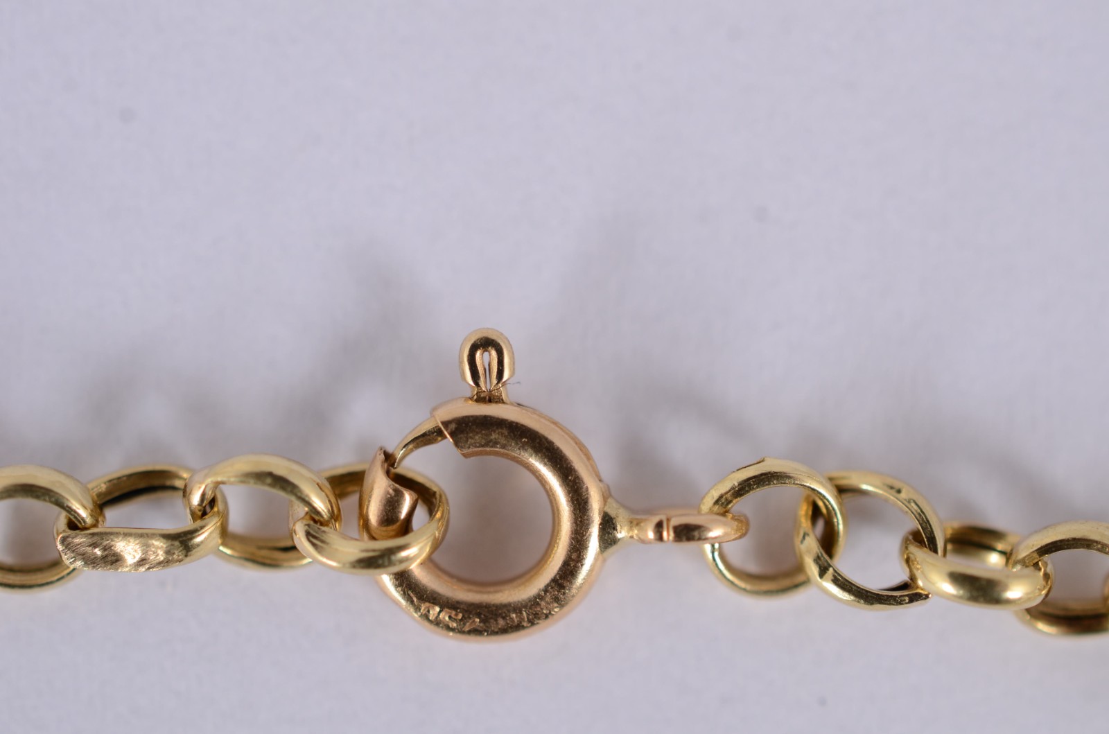 Pulseira de ouro 18 k., contraste 750 com élos portugueses. (Por... - foto 4 de 4