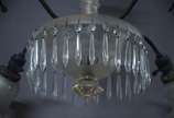 Lustre de cristal para 4 luzes. - Lustre de cristal para 4 luzes.