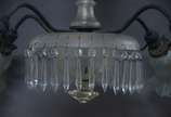 Lustre de cristal para 4 luzes. - Lustre de cristal para 4 luzes.