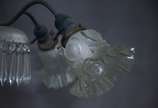 Lustre de cristal para 4 luzes. - Lustre de cristal para 4 luzes.