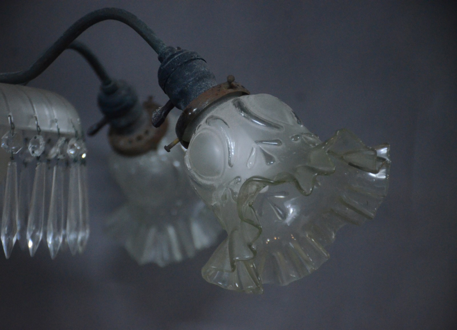 Lustre de cristal para 4 luzes. - foto 5 de 9