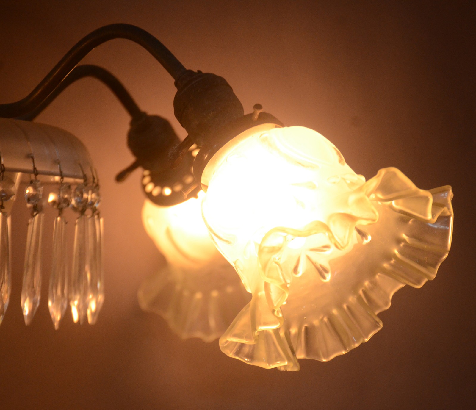 Lustre de cristal para 4 luzes. - foto 9 de 9