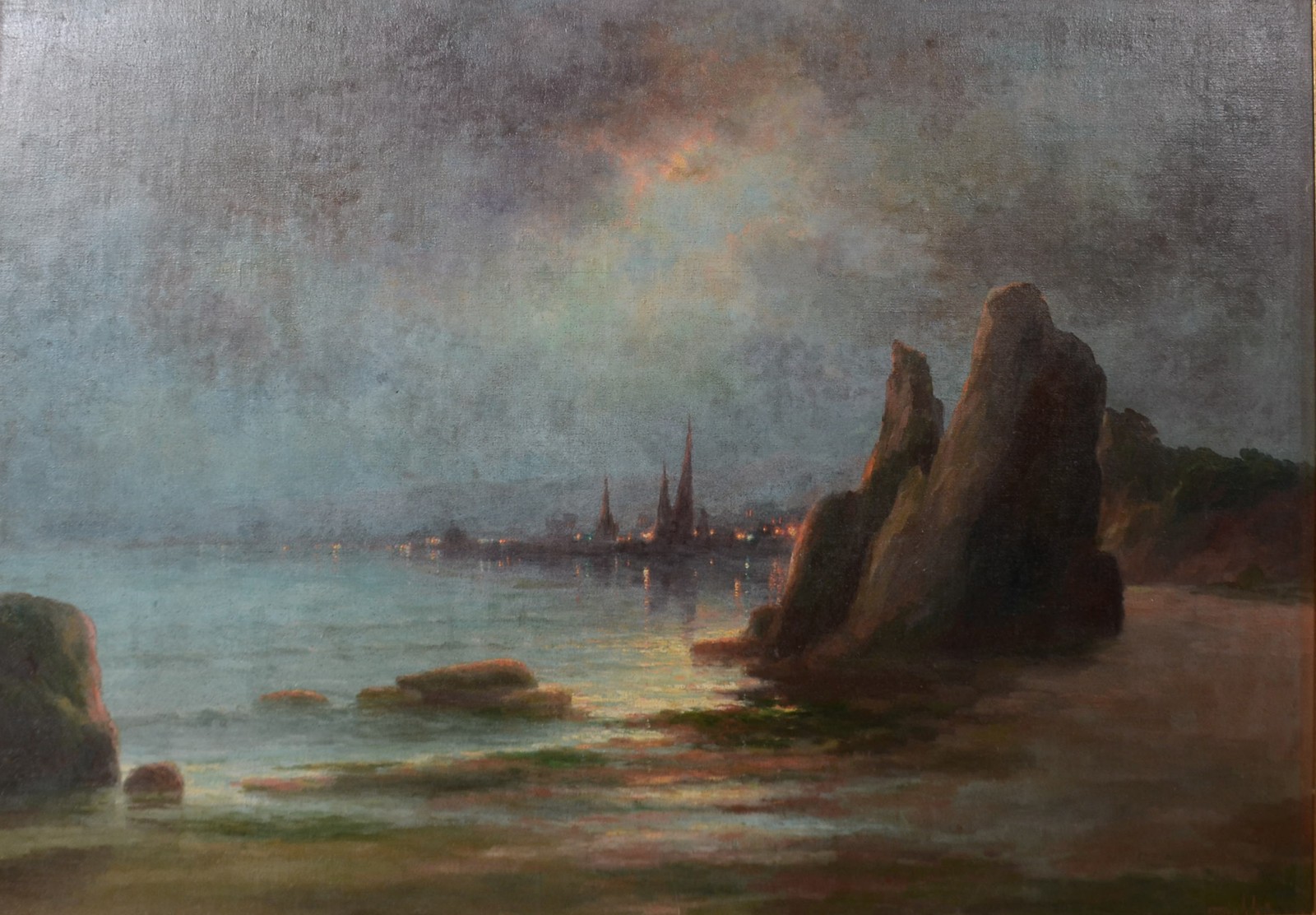 Francisco Coculilo (1893-1971), Paisagem ao luar - foto 1 de 4