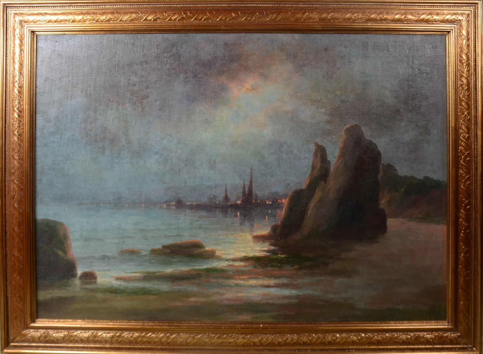 Francisco Coculilo (1893-1971), Paisagem ao luar - foto 2 de 4