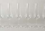 Seis flutes de cristal para champagne, 280 ml. - Seis flutes de cristal para champagne, 280 ml.