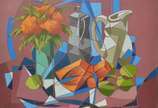 Henri Carrières (1947), Natureza Morta - Óleo sobre tela.