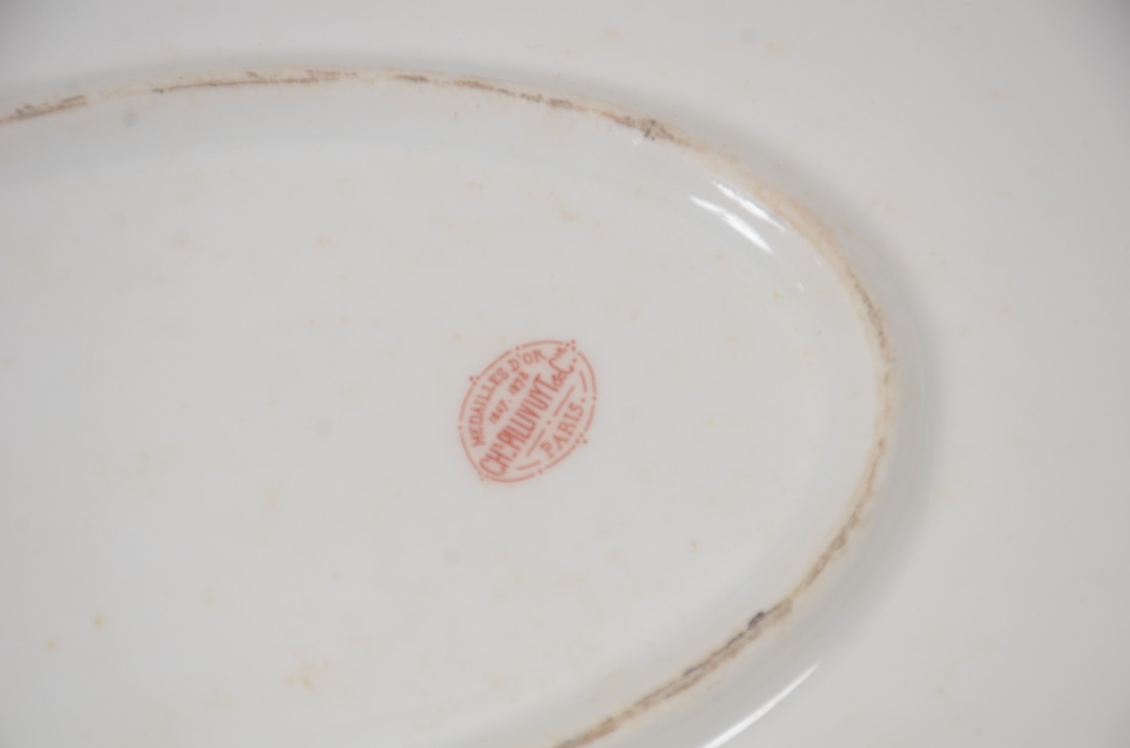 Travessa de porcelana francesa - Medailles D'or 1867-1878 - (Charles... - foto 6 de 10
