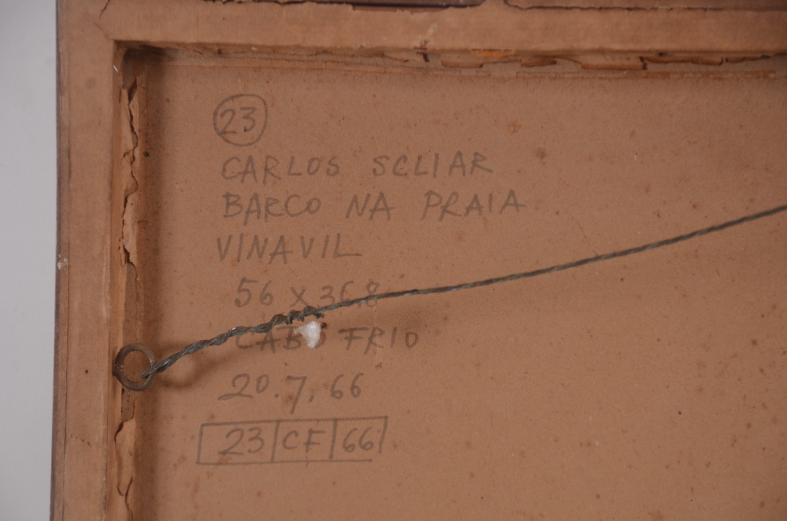 Carlos Scliar (1920-2001), Barco na Praia - foto 4 de 4