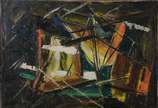 Wega Nery (1912-2007), Abstrato - Óleo sobre tela - datado 1958.
