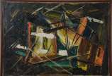 Wega Nery (1912-2007), Abstrato - Óleo sobre tela - datado 1958.