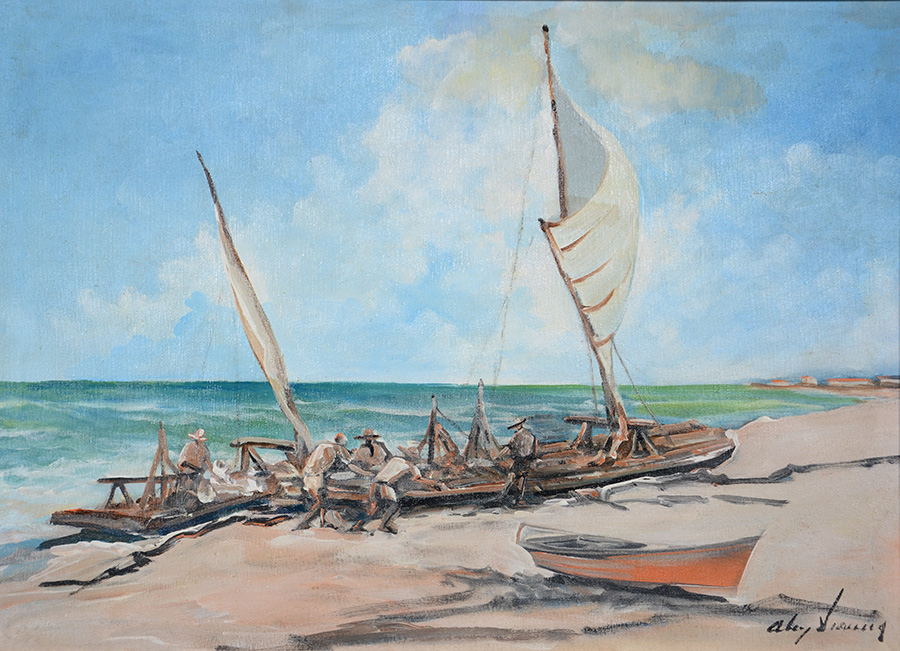 ALCY VIANNA (1937) - Marinha - ost - 54 x 40 - foto 2 de 4