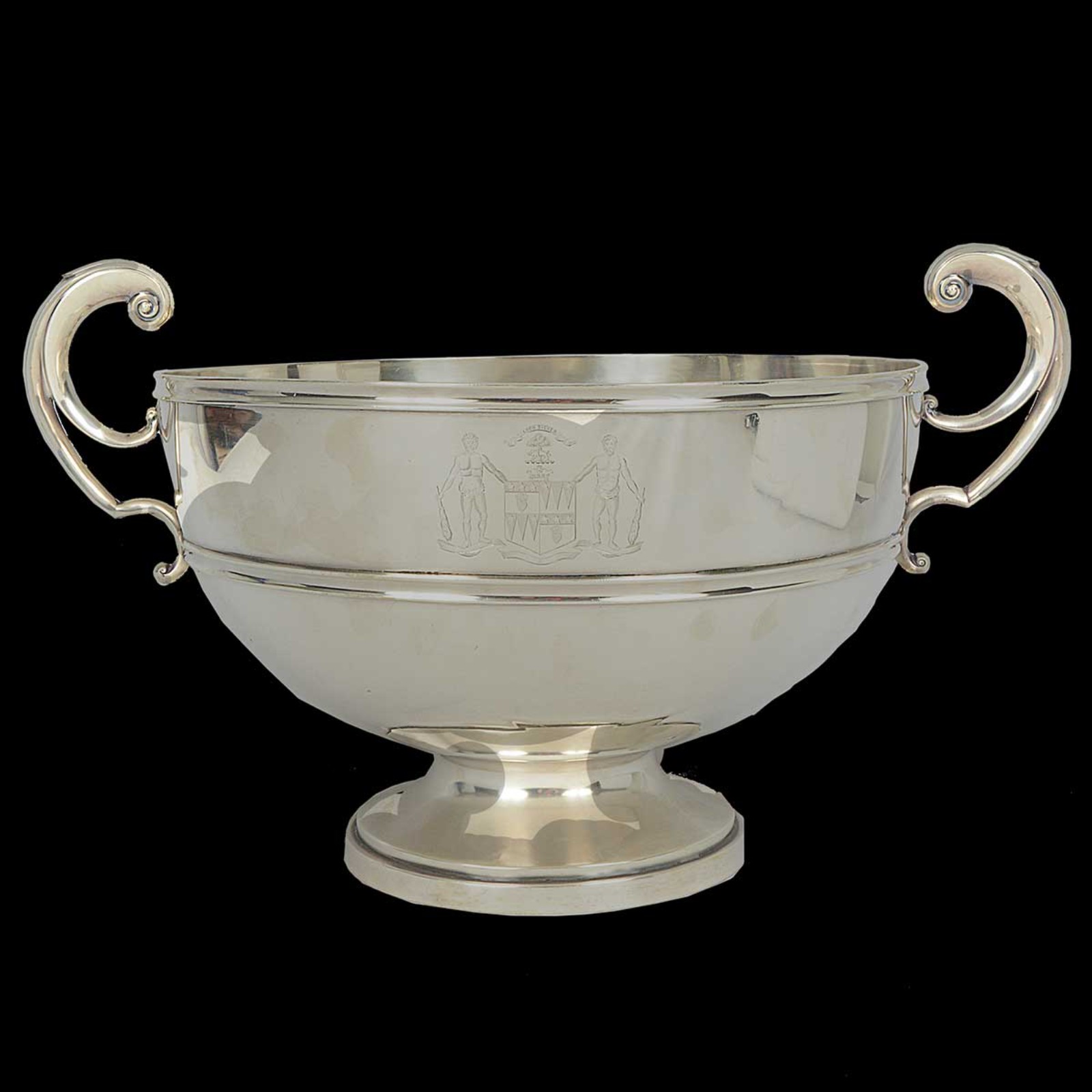 Grande bowl refraichissoir em prata escocesa vitoriana decorado com... - foto 1 de 3