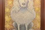 Carlos Bastos (1925-2004), Figura de animal - Óleo sobre tela. Datado 1960, com dedicatória.