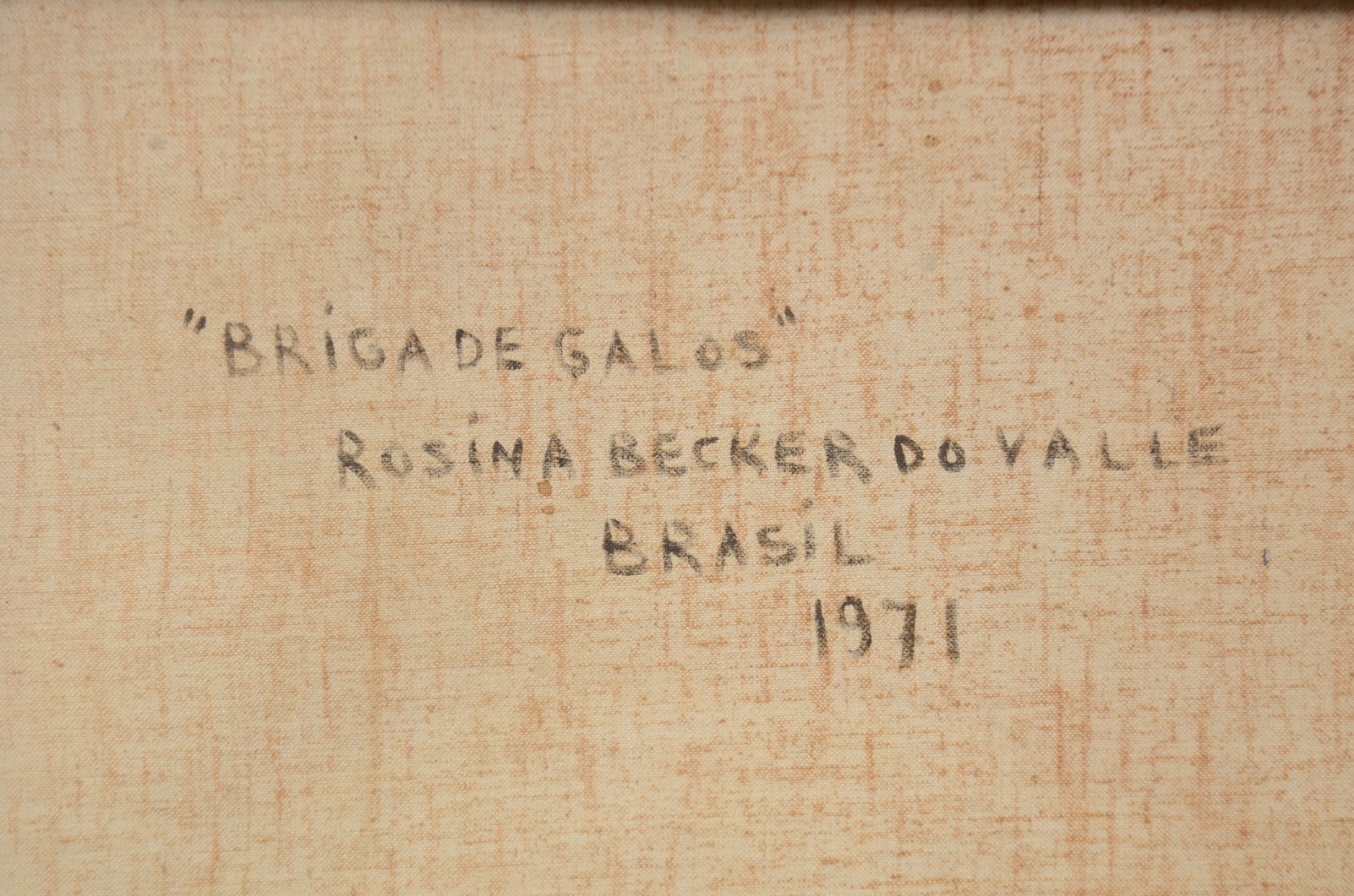Rosina Becker do Valle (1914-2000), Briga de Galos - foto 9 de 9