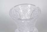Vaso de cristal tcheco lapidado. - Vaso de cristal tcheco lapidado.