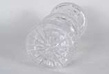 Vaso de cristal tcheco lapidado. - Vaso de cristal tcheco lapidado.