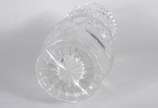 Vaso de cristal tcheco lapidado. Lascado na base. - Vaso de cristal tcheco lapidado. Lascado na base.