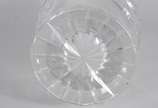 Vaso de cristal tcheco lapidado. Lascado na base. - Vaso de cristal tcheco lapidado. Lascado na base.