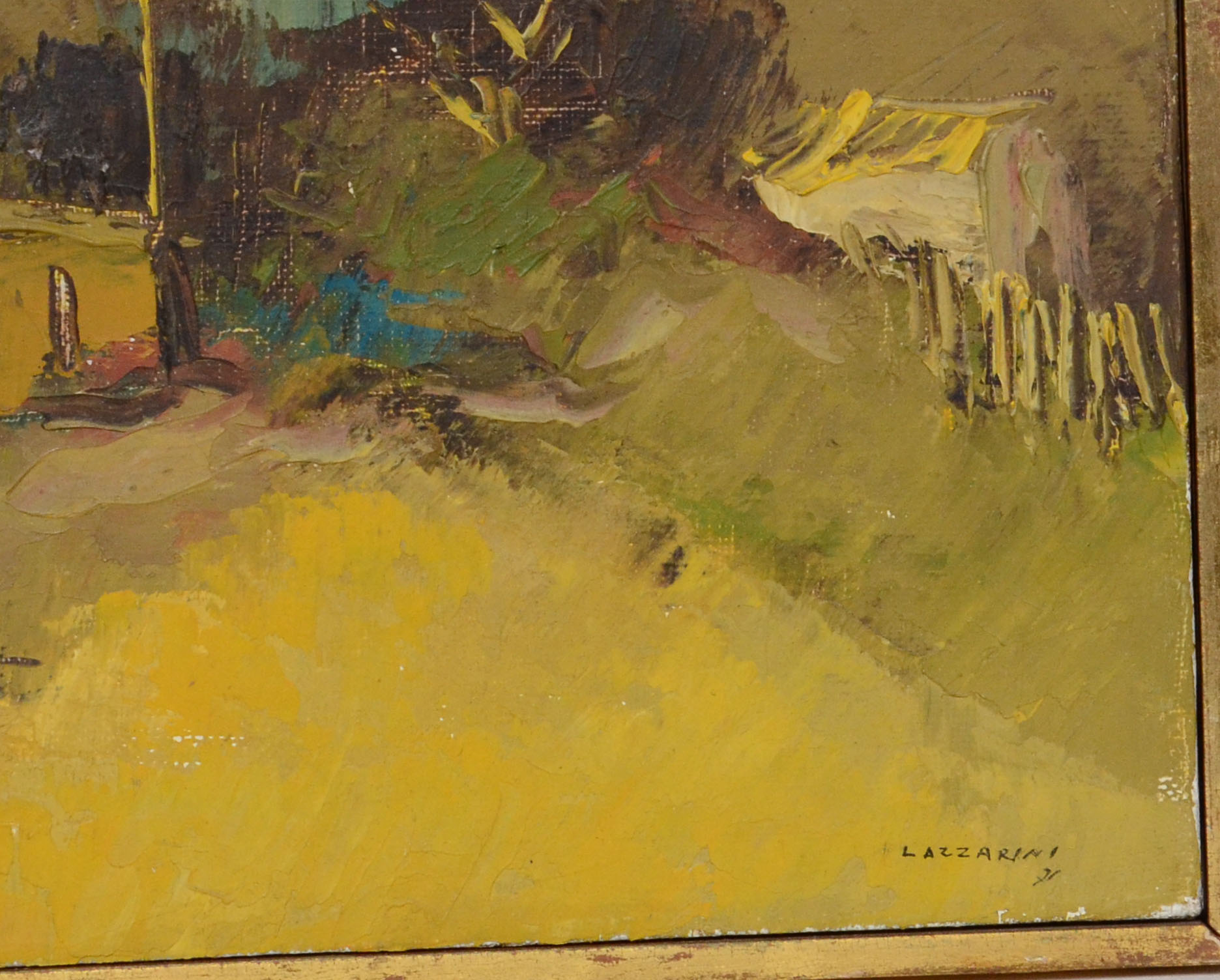  Domenico Lazzarini (1920-1987), Paisagem com casa - foto 2 de 2