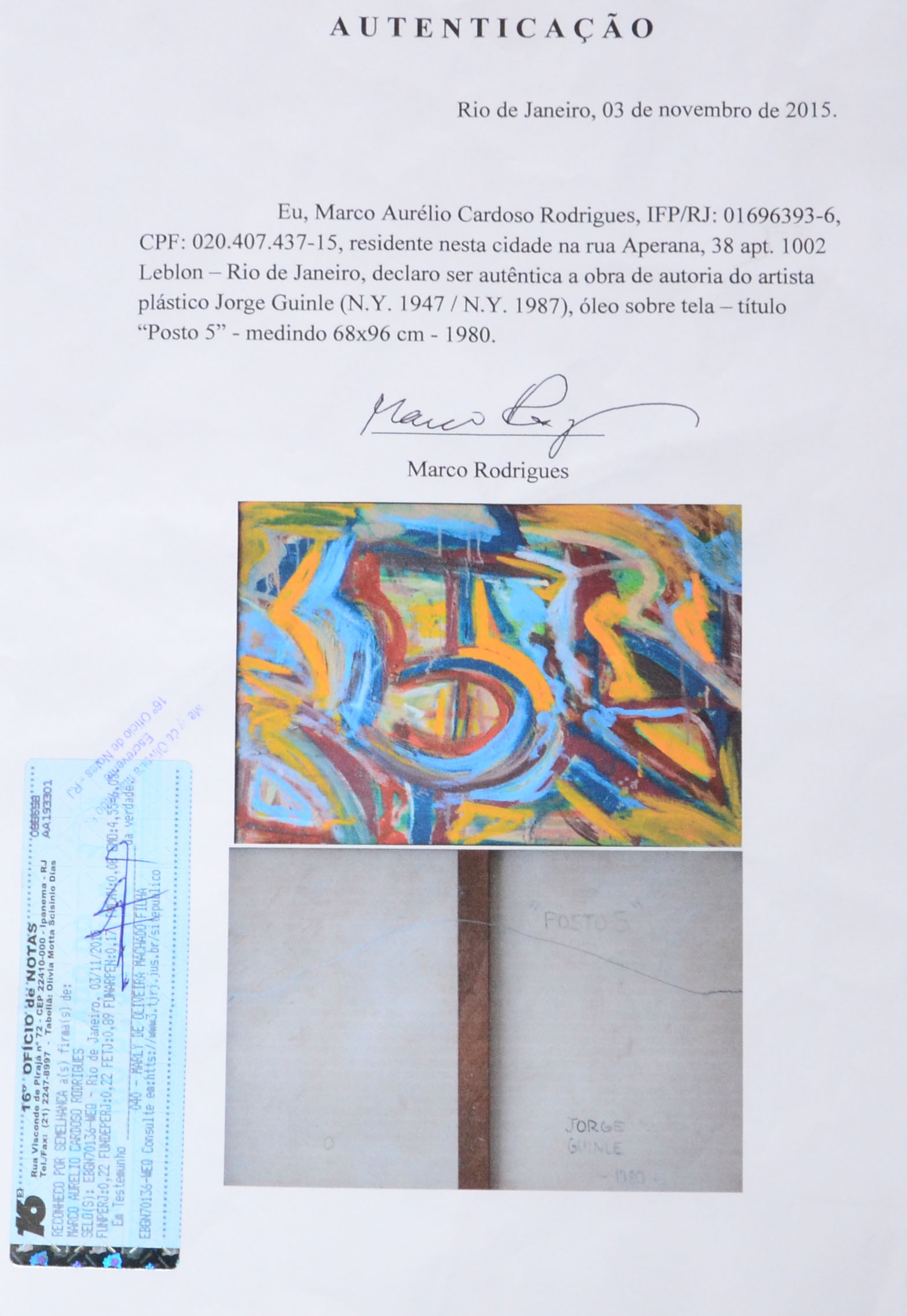 Jorge Guinle (1947-1987), Posto 5 - foto 3 de 3