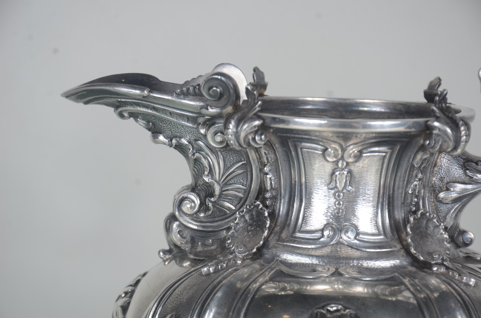 Elegante jarra de prata portuguesa contraste Javali, ricamente... - foto 4 de 10