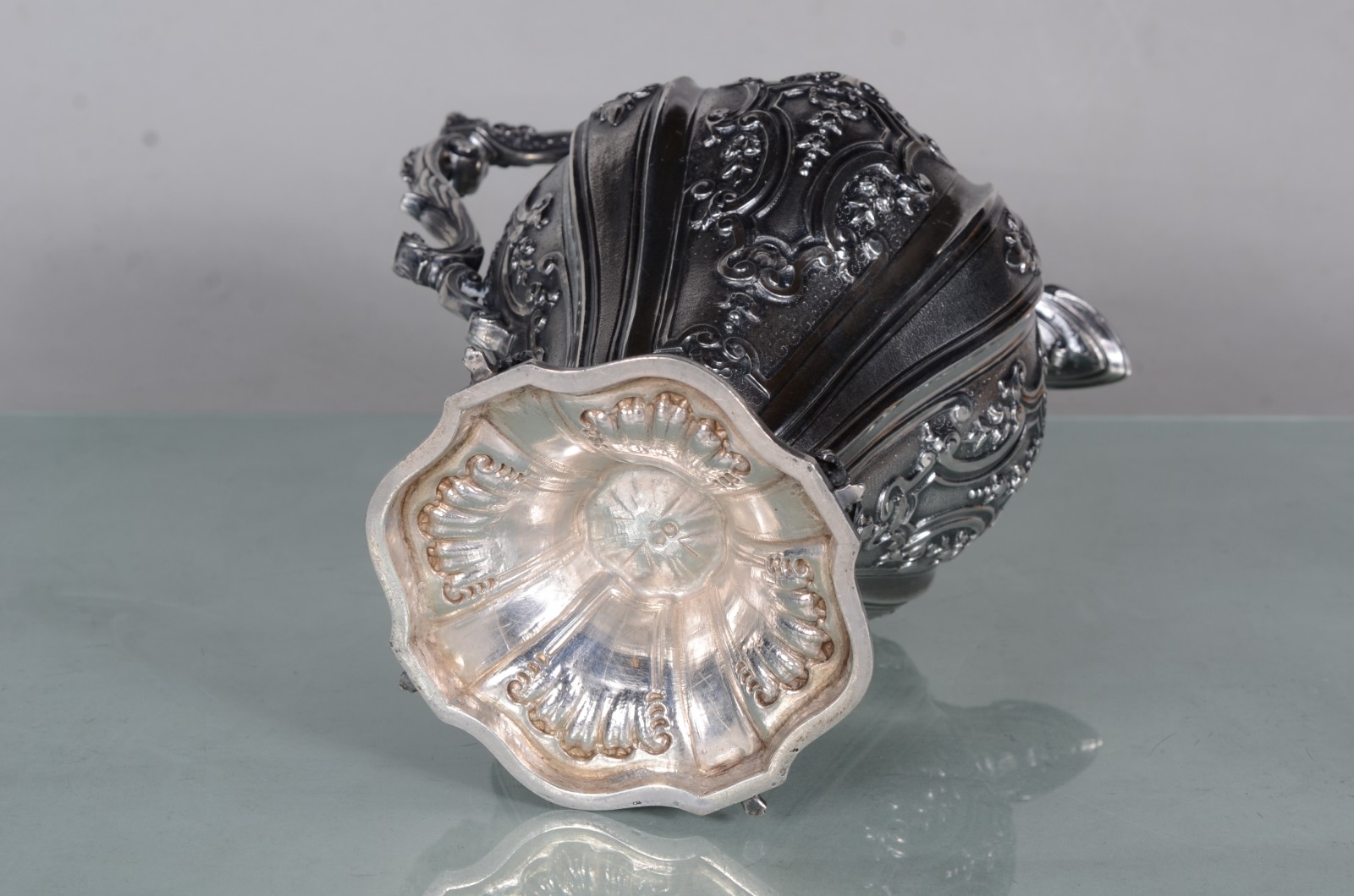 Elegante jarra de prata portuguesa contraste Javali, ricamente... - foto 8 de 10