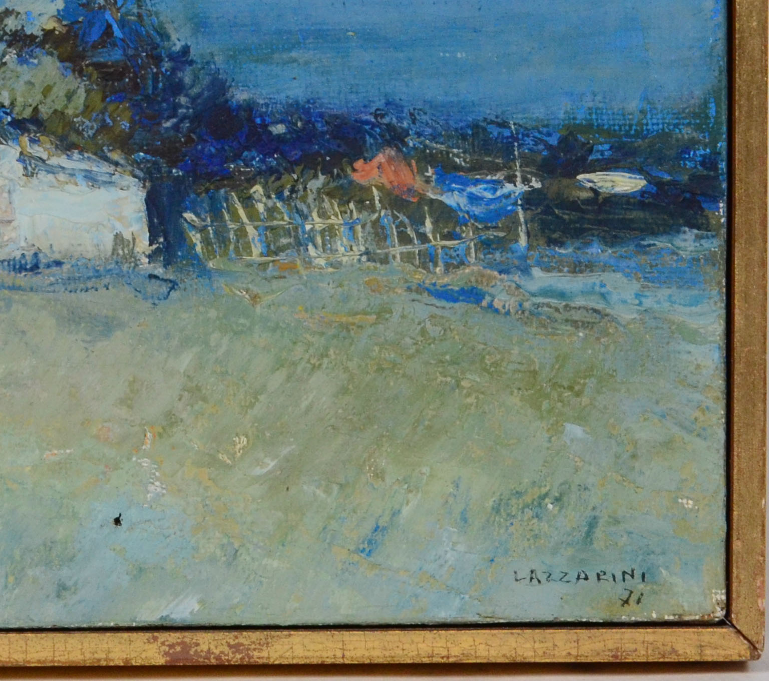  Domenico Lazzarini (1920-1987), Paisagem com casa - foto 2 de 2