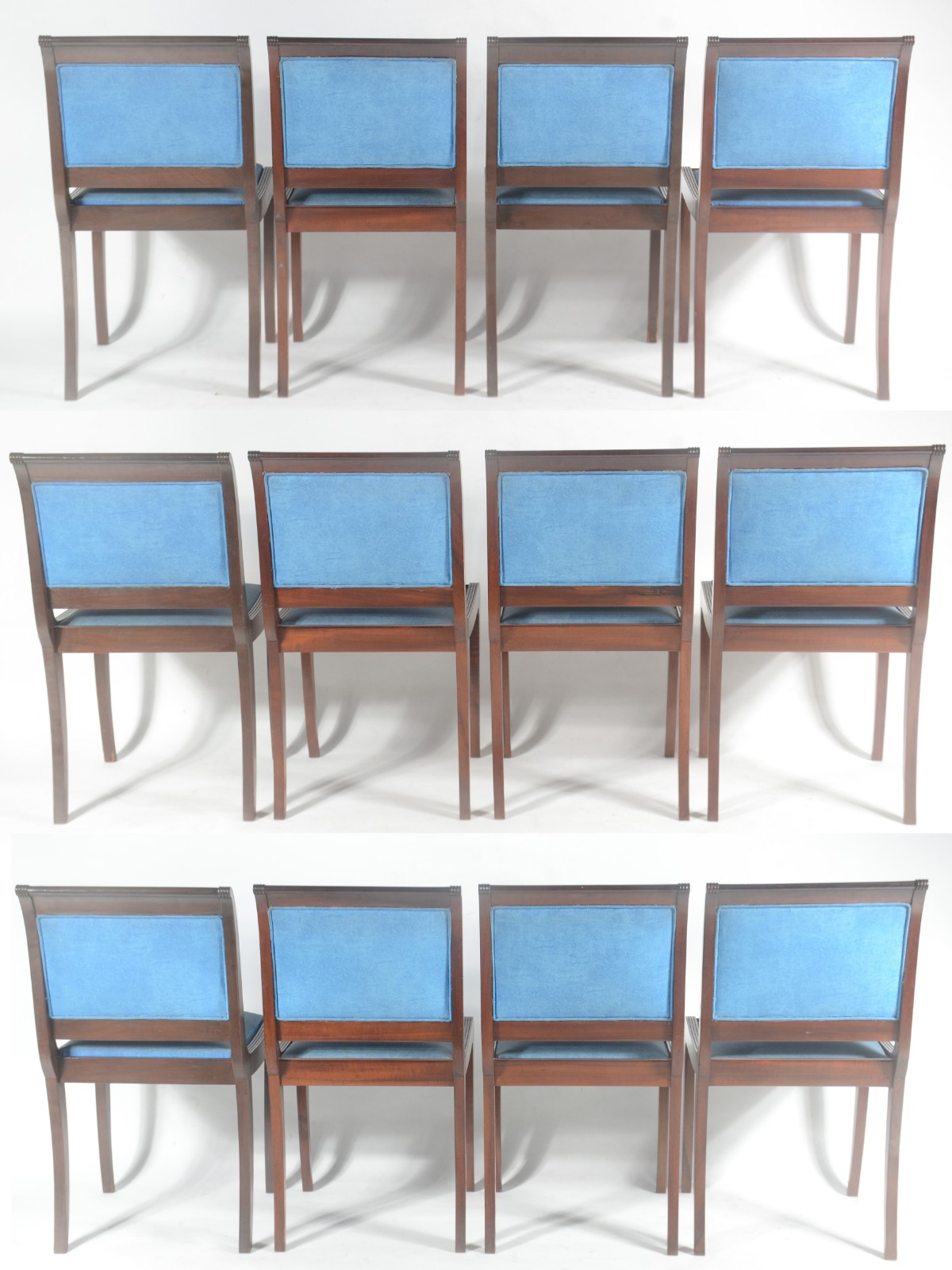 Mesa de jantar de madeira nobre, tampo oval com uma tábua extensora (... - foto 10 de 10