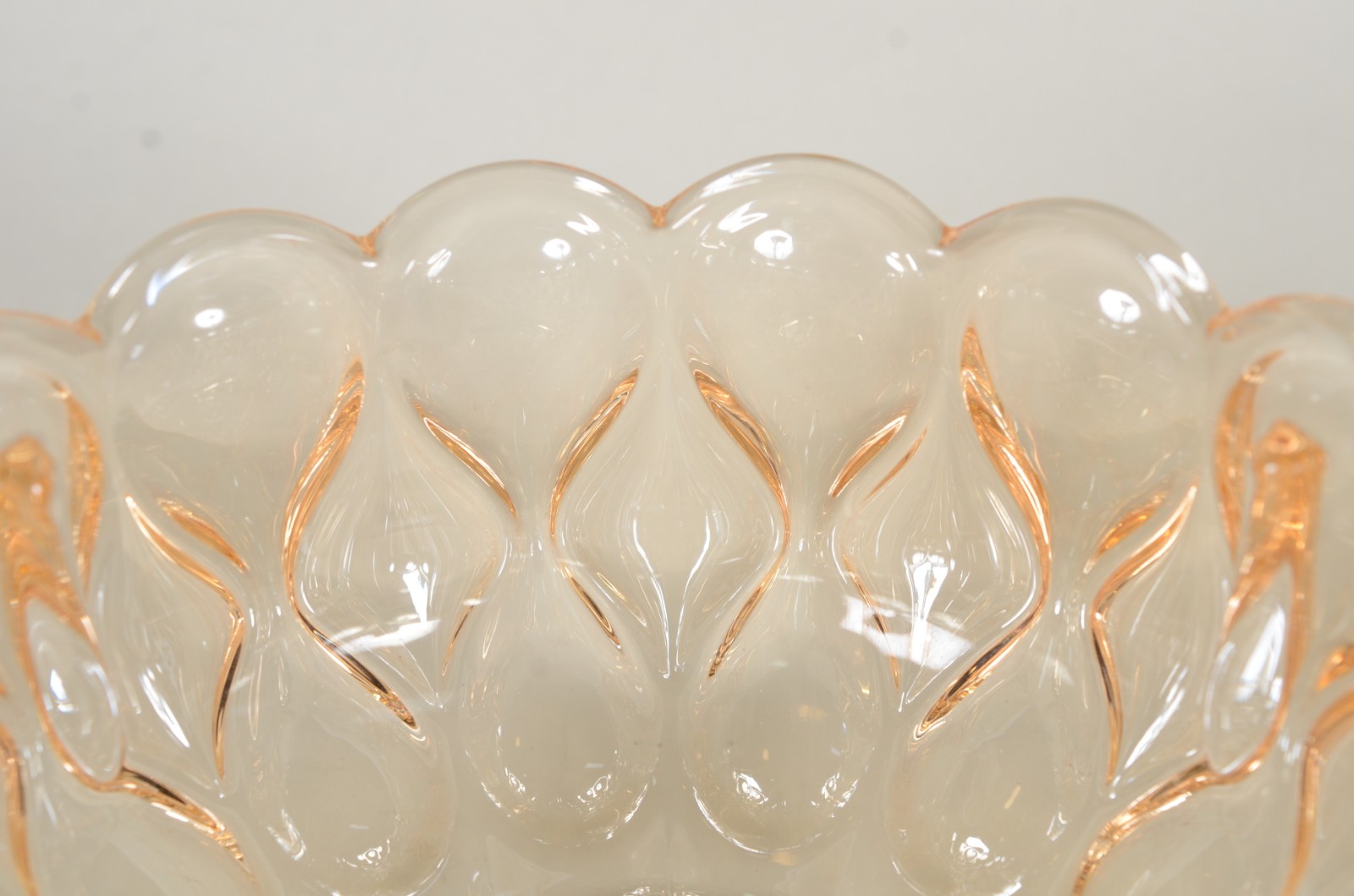 Três compoteiras em demi cristal na cor âmbar. - foto 4 de 7