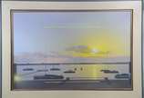 Ivan Freitas (1932-2006), Dia de sol com barcos - Óleo sobre eucatex - datado 1998.