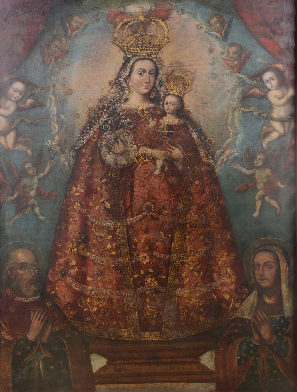 Escola Cusquenha (1538), Nossa Senhora com Menino - foto 1 de 9